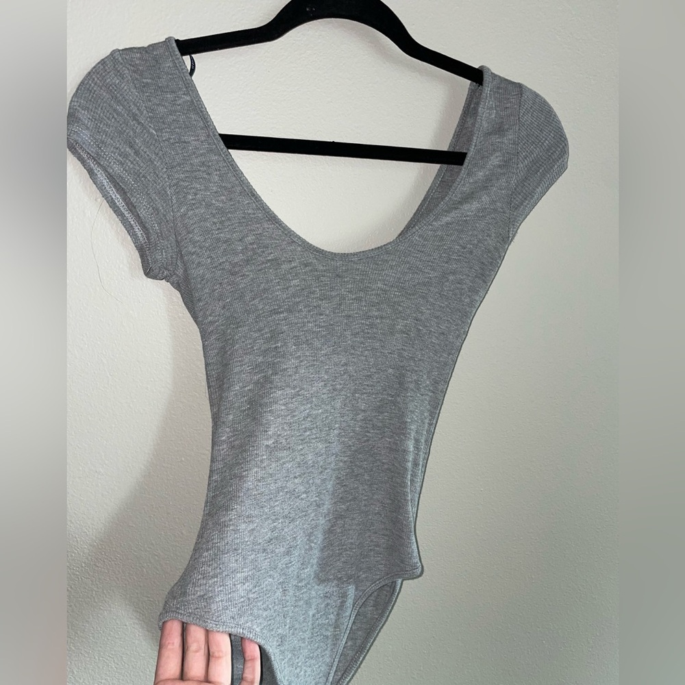 Gray bodysuit